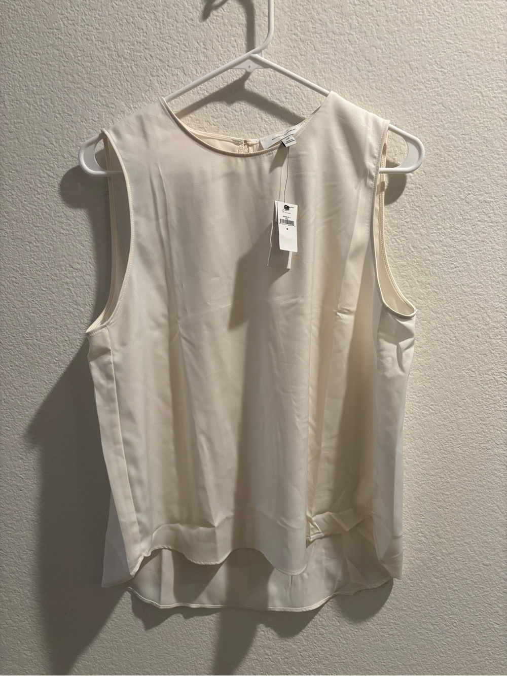 Banana Republic Factory | Sleeveless Shell Tank | Cream | Med | NWT